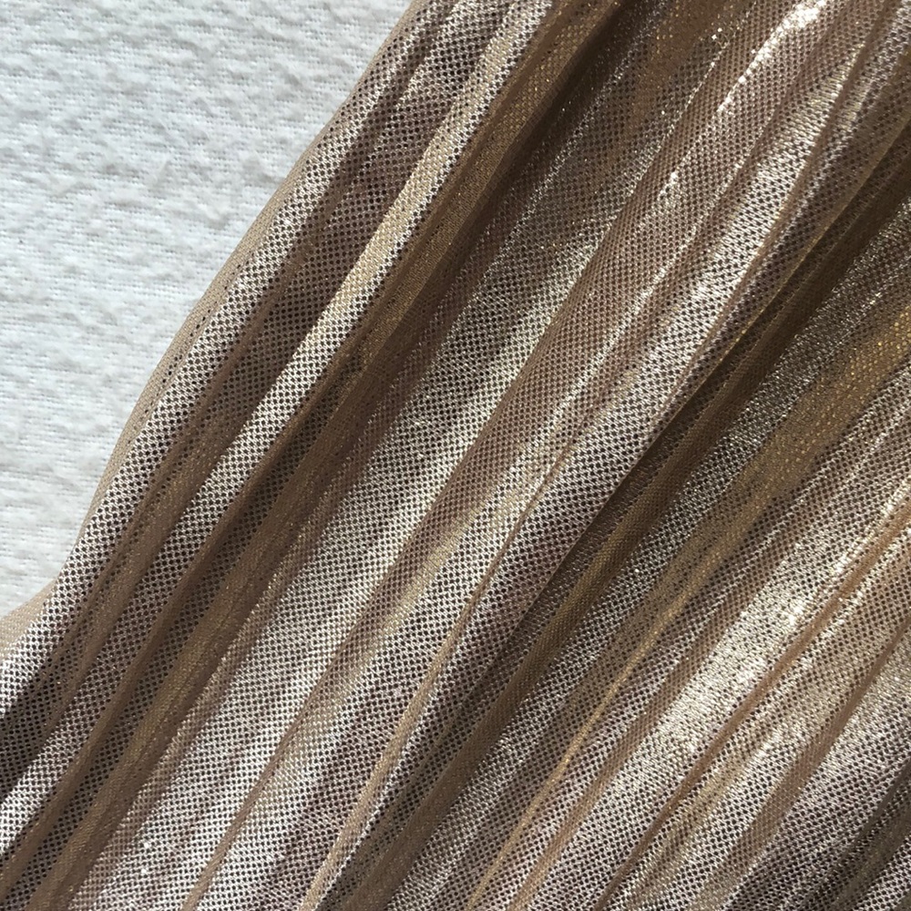 CrewCuts Gold Micropleat Dress - Picture 3 of 5